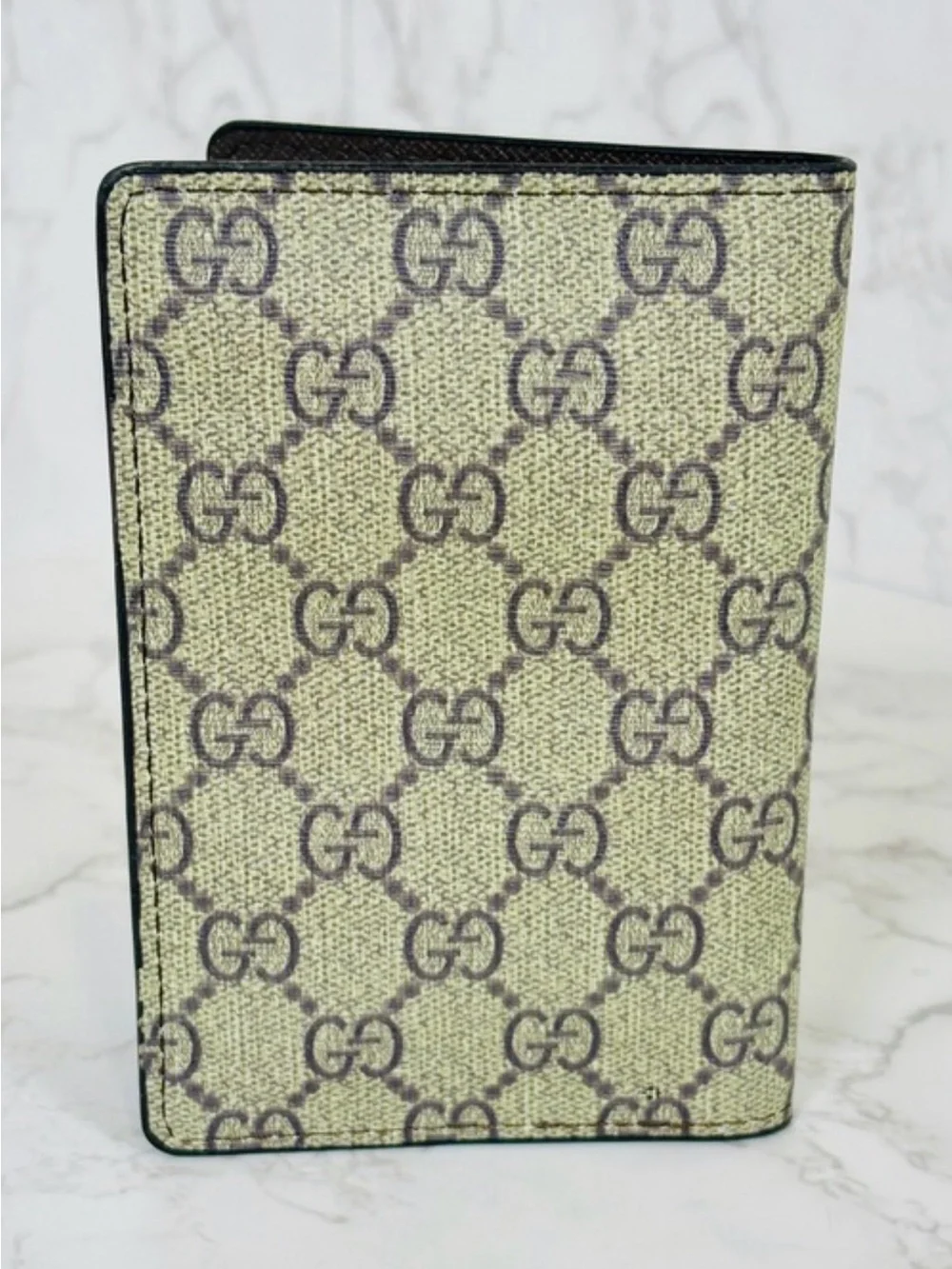 PASSPORT: Beige & Brown GG Monogram, NWOT